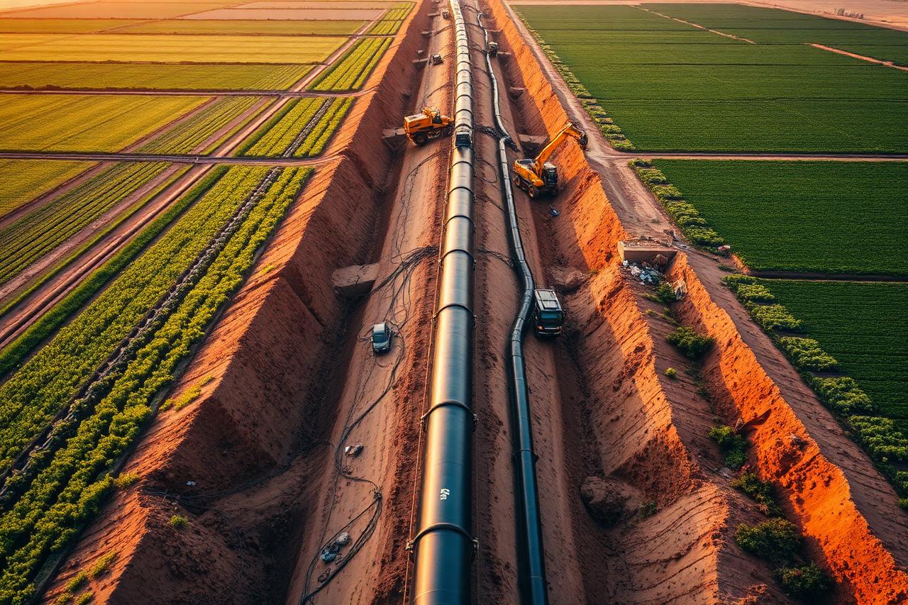 Aducțiune apă potabilă Ø800 mm — 18 km